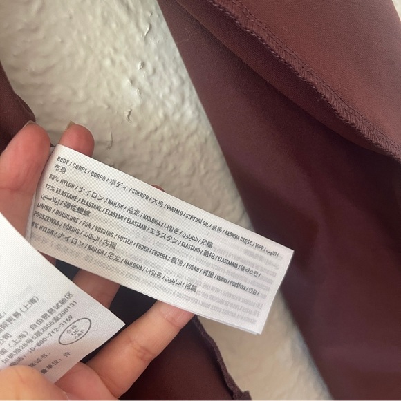 Abercrombie & Fitch Brown Backless Bodysuit with Long Sleeves - Picture 4 of 4